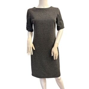 Banana Republic Grey Sheath Dress Size 10 Petite